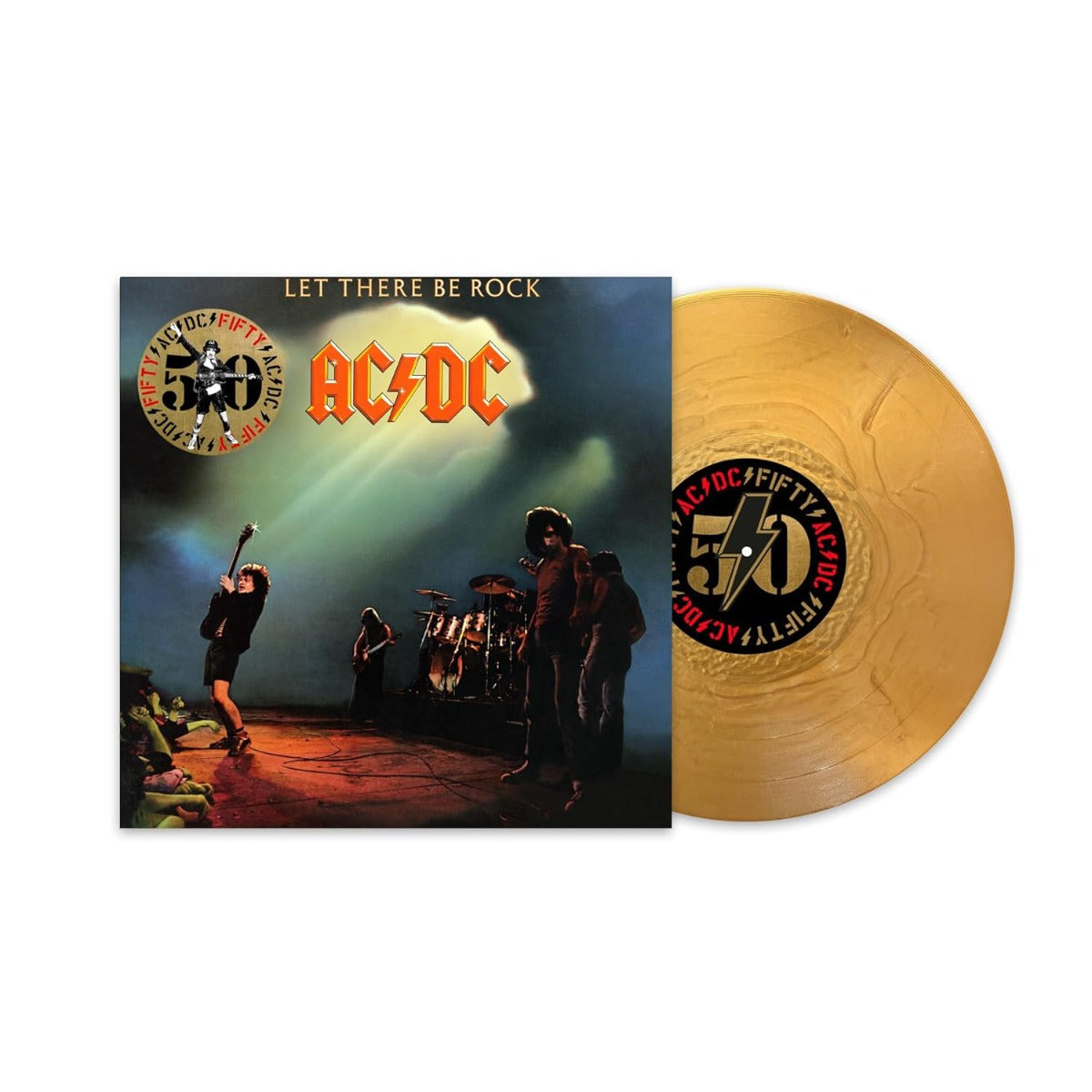 AC/DC Let There Be Rock (50th Anniversary Edition, Gold Color Vinyl) [Vinyl]