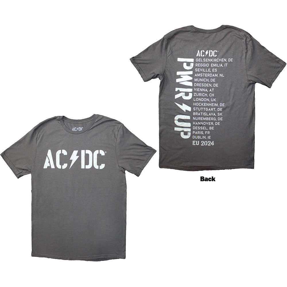 AC/DC Logo PWR-UP EU Tour '24 [T-Shirt] | Golden Apple Comics