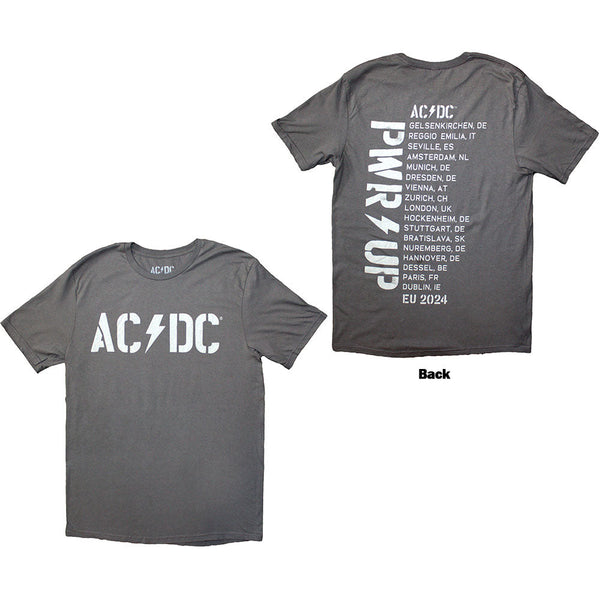AC/DC Logo PWR-UP EU Tour '24 [T-Shirt] | Golden Apple Comics