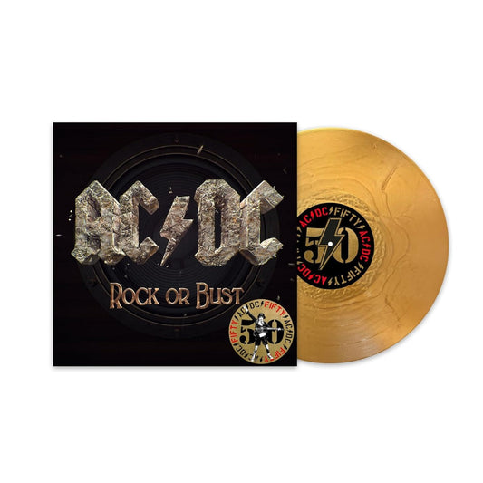 AC/DC Rock Or Bust (50th Anniversary Edition, Gold Color Vinyl) [Vinyl]