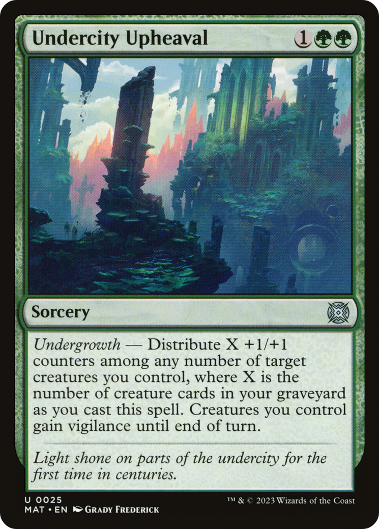 Undercity Upheaval (MAT-025) - March of the Machine: The Aftermath Foil