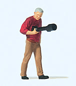 Preiser 28245 HO Scale Photographer with Super Zoom Lens Individual Figure
