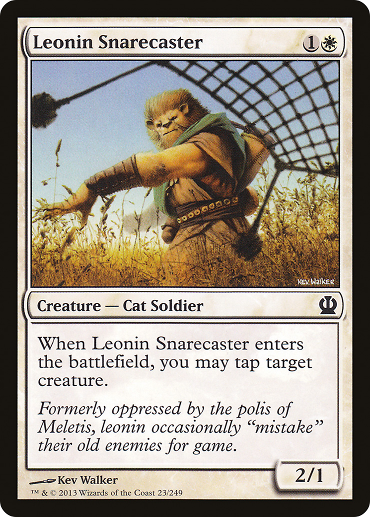 Leonin Snarecaster (THS-023) - Theros Foil
