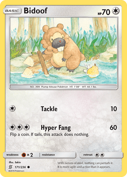 Bidoof (171/236) [Sun & Moon: Unified Minds]