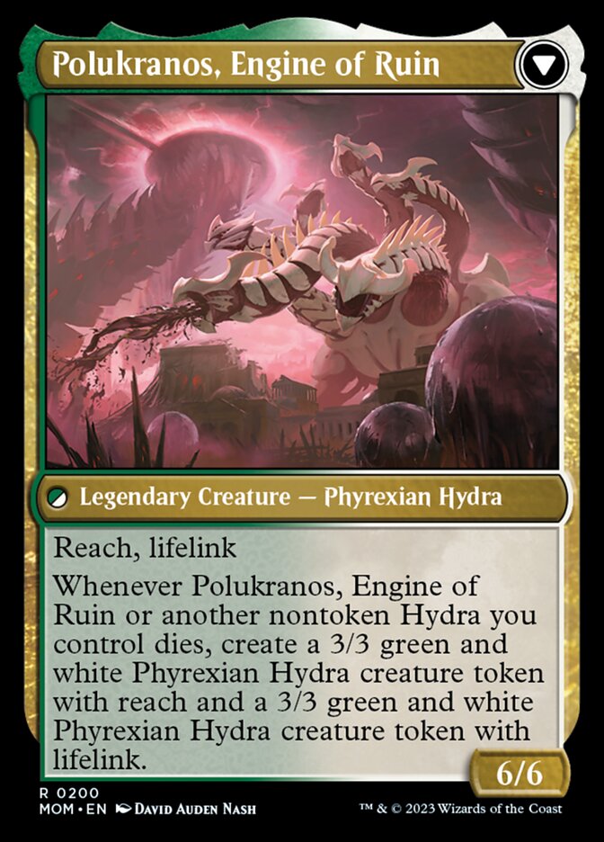 Polukranos Reborn // Polukranos, Engine of Ruin (MOM-200) - March of the Machine Foil