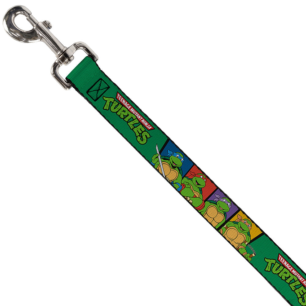 Dog Leash - Classic TEENAGE MUTANT NINJA TURTLES Group Pose3/TMNT Logo Green/Multi Color