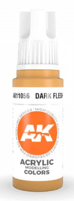 AK Interactive 11056 Dark Flesh 3G Acrylic Paint 17ml Bottle