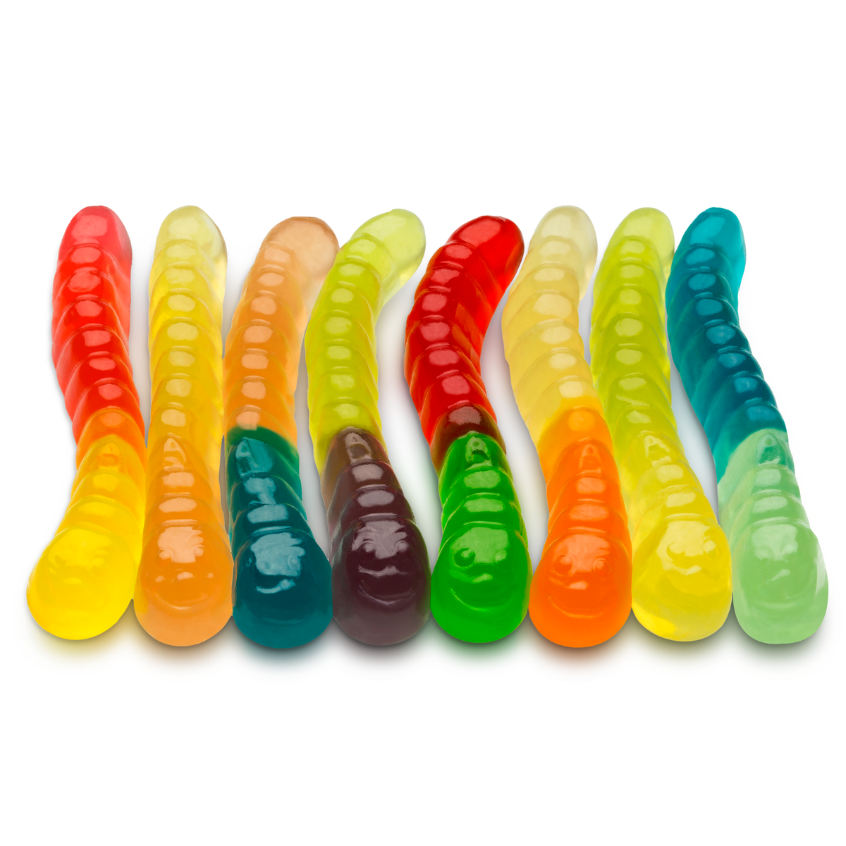 12 Flavor Mini Gummi Worms 27 oz. Share Size Bag