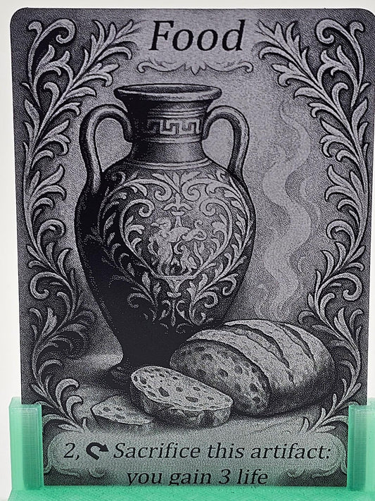 Amphora & Bread Metal Token