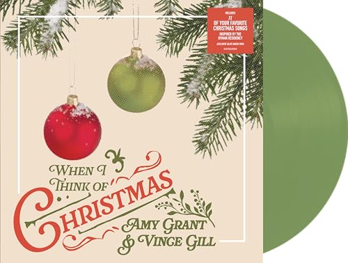 Amy Grant & Vince Gill When I Think Of Christmas [Olive Green LP] [Vinyl]