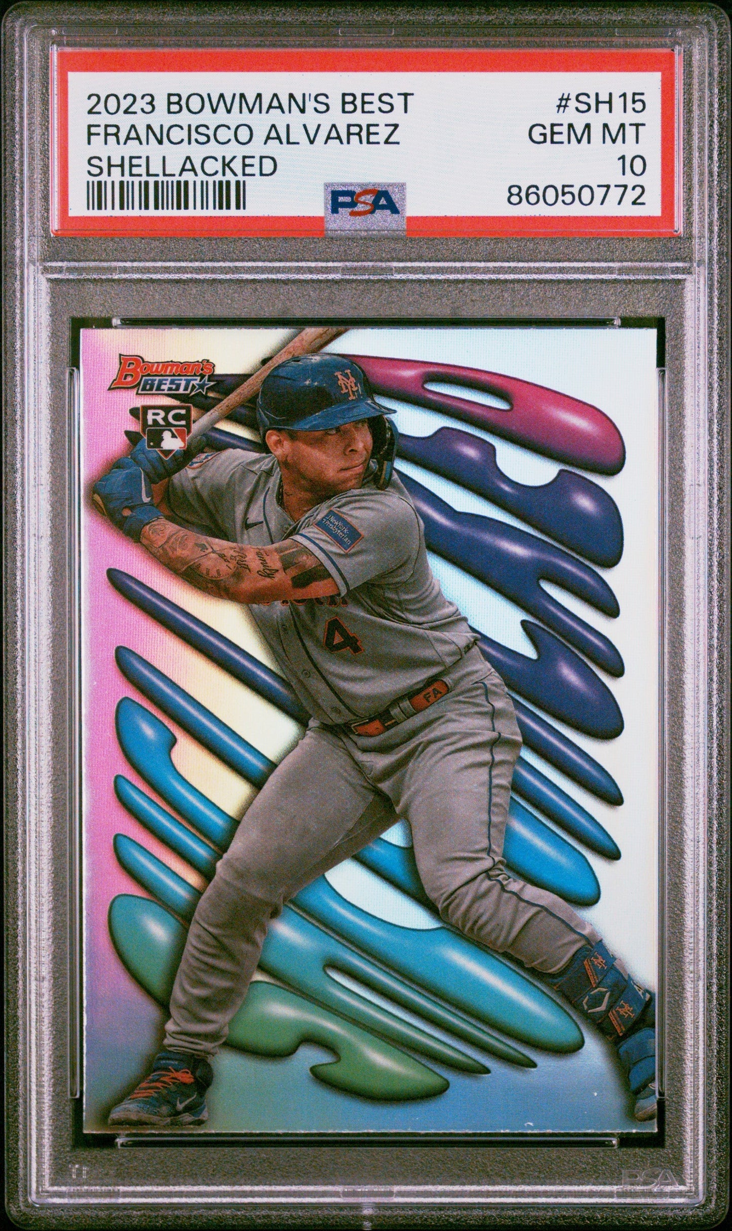 Graded 2023 Topps Bowmans Best Francisco Alvarez #SH15 Shellacked Rookie RC Baseball Card PSA 10 Gem Mint - Golden Apple Comics