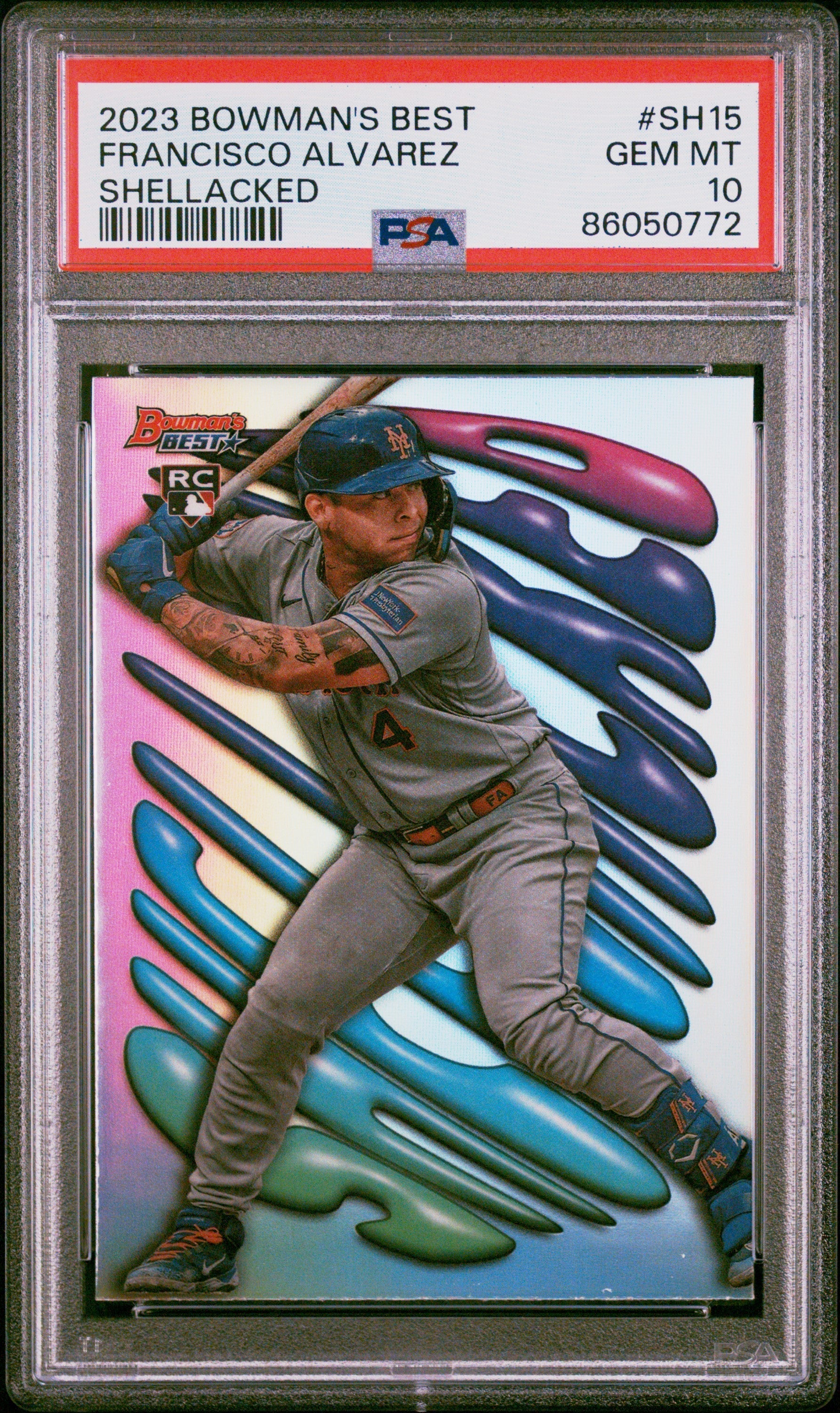 Graded 2023 Topps Bowmans Best Francisco Alvarez #SH15 Shellacked Rookie RC Baseball Card PSA 10 Gem Mint - Golden Apple Comics