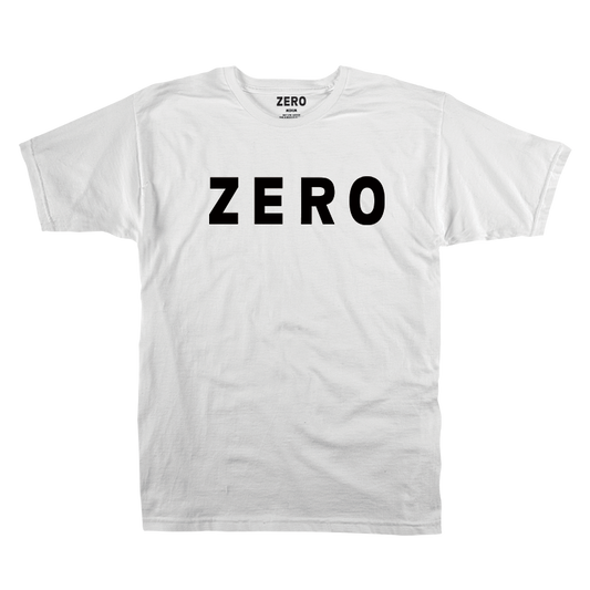 ZERO SKATEBOARDS Army White T-SHIRT