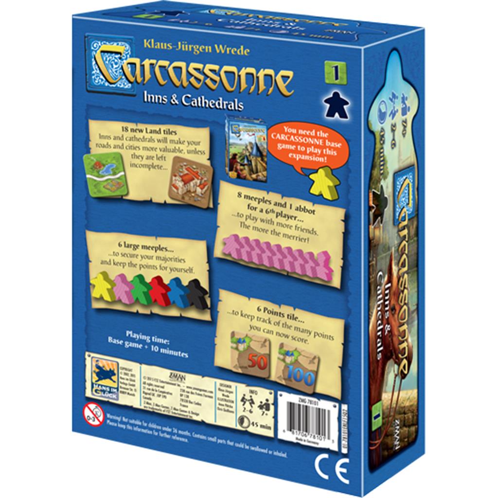 Carcassonne Expansion 1: Inns and Cathedrals New Edition