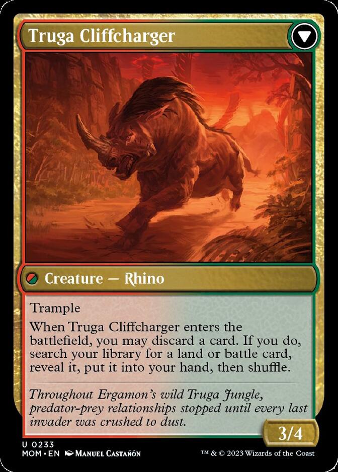 Invasion of Ergamon // Truga Cliffcharger (MOM-233) - March of the Machine Foil