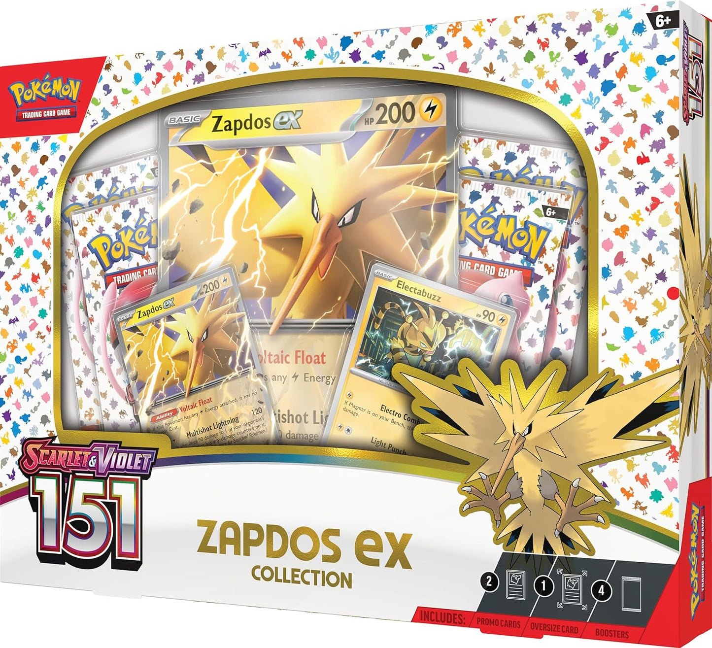 Pokemon TCG: Scarlet & Violet 151 Collection  Zapdos ex Box