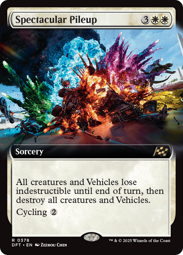 Spectacular Pileup (DFT-378) - Aetherdrift: (Extended Art)