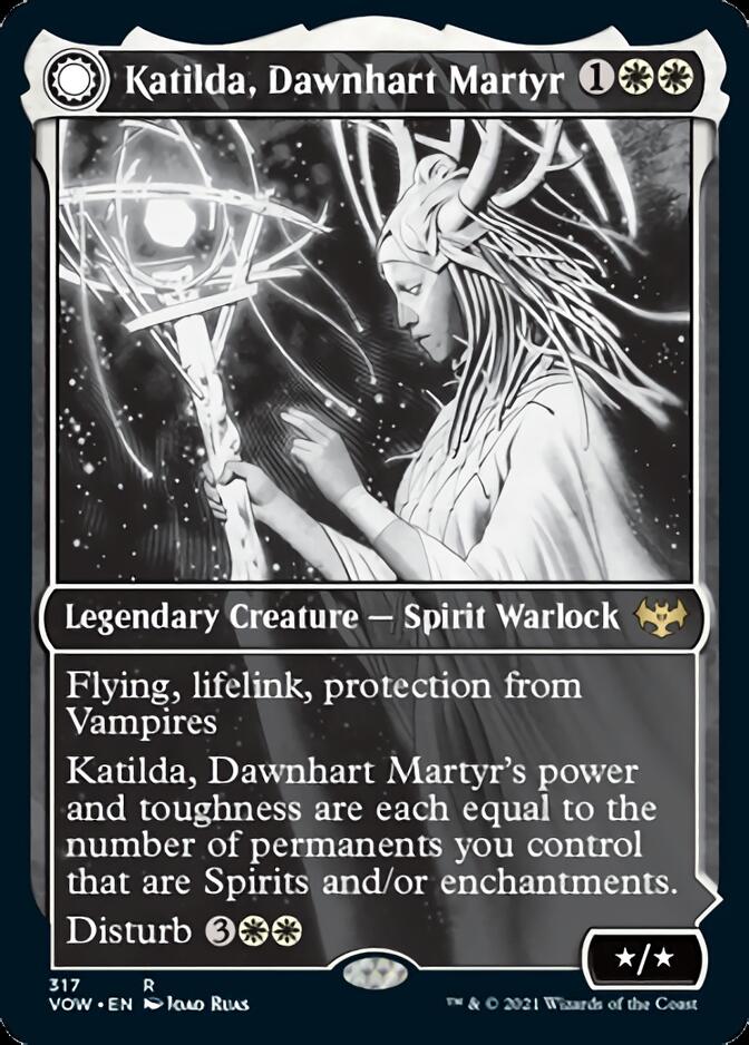 Katilda, Dawnhart Martyr // Katilda's Rising Dawn (VOW-317) - Innistrad: Crimson Vow: (Showcase, Double Faced Transform)