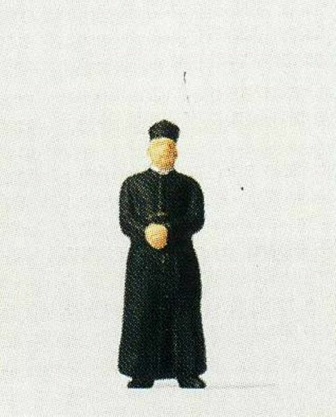 Preiser 28076 HO Scale Individual Figures - Priest Wearing a Cassock