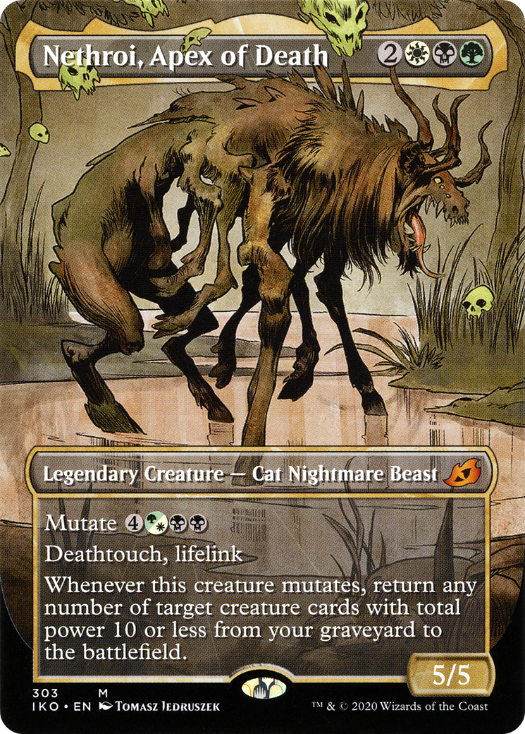 Nethroi, Apex of Death (IKO-303) - Ikoria: Lair of Behemoths: (Showcase) (Borderless)
