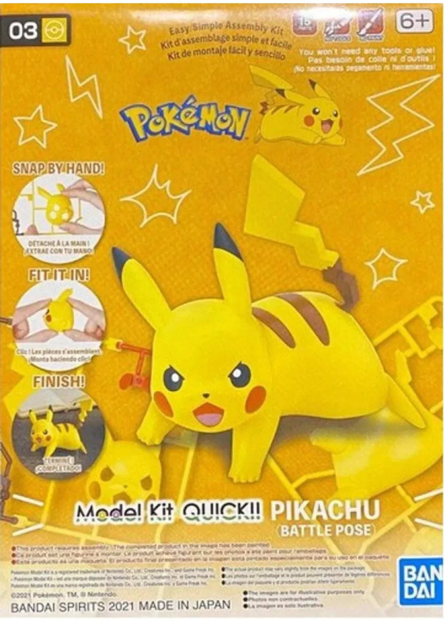 Pokemon - Pikachu: Battle Pose - Model Kit