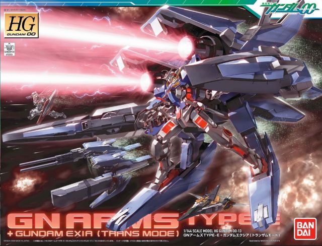 Bandai 2012294 1/144 HG #13 GN Arms Type E + Gundam Exia (Trans-Am Mode)