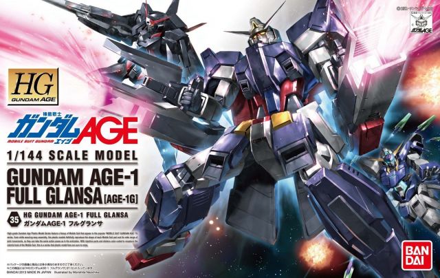 Bandai 2189989 1/144 HG #35 Gundam AGE-1 Full Gransa Mobile Suit (Gundam Age)