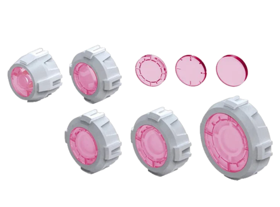 Bandai 2206715 Builders Parts HD MS Sight Lens #01 (Pink) for Mobile Suit Gundam's