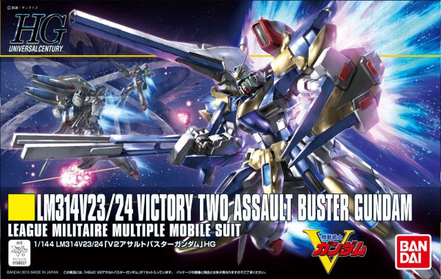 Bandai 2255554 1/144 HG UC #153 #189 LM314V23/24 Victory Two Assault Buster Mobile Suit Gundam