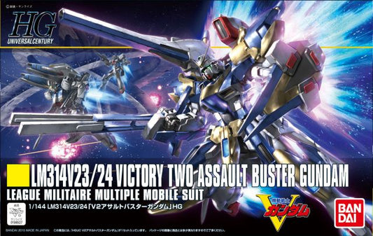 Bandai 2255554 1/144 HG UC #153 #189 LM314V23/24 Victory Two Assault Buster Mobile Suit Gundam