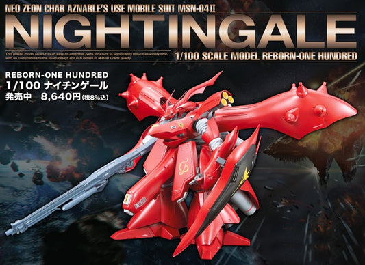 Bandai 2267000 1/100 RE/100 #1 MSN-04 II Nightingale Mobile Suit Gundam (Char's Counterattack)