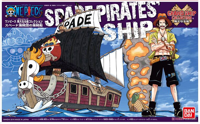 Bandai 2339712 One Piece Grand Ship Collection #12 Spade Pirates Ship