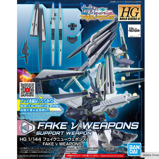 Bandai 2511445 1/144 HG Fake Nu Weapons "Gundam Build Divers RE:Rise"