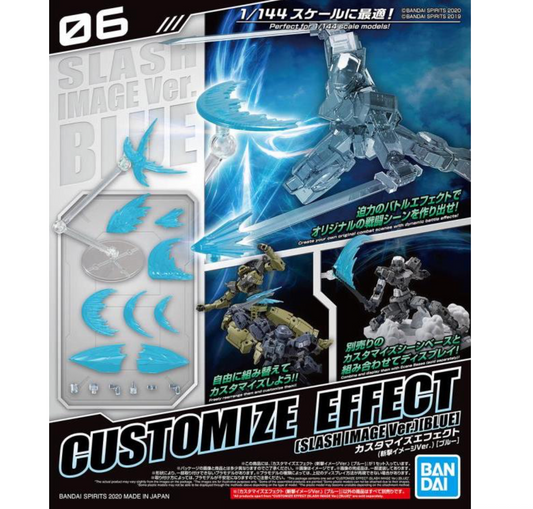 Bandai 2531316 30MM #06 Customize Effect (Slash Image Ver.) [Blue] "30 Minutes Missions"