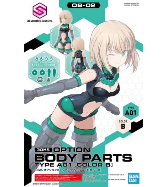 Bandai 2561685 30MS Option Body Parts #02 Type A01 (Skin Color B) Accessory Kit "30 Minutes Sisters"