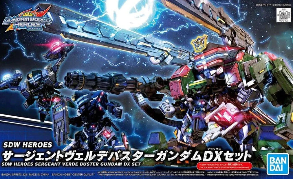 Bandai 2568794 SD Gundam World Heroes #12 Sergeant Verde Buster Gundam (SDW Heroes)