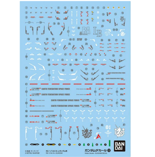 Bandai 2579001 GD-132 Hi-Nu Gundam Mobile Suit Waterslide Decals