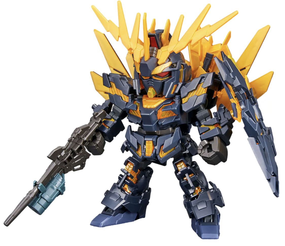 Bandai 2588122 HG SD Cross Silhouette #19 Unicorn Gundam 02 Banshee & Banshee Norn Parts Set (Destroy Mode)