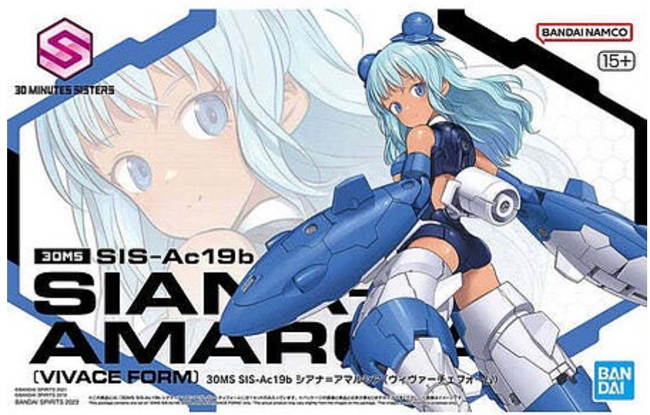 Bandai 2601786 30MS #09 SIS-Ac19B Siana-Amarcia (Vivace Form) Figure Kit 30 Minutes Sisters