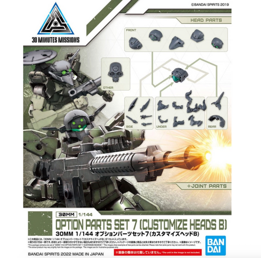 Bandai 2607520 1/144 30MM Option Parts Set 7 (Customize Heads B) "30 Minutes Missions"