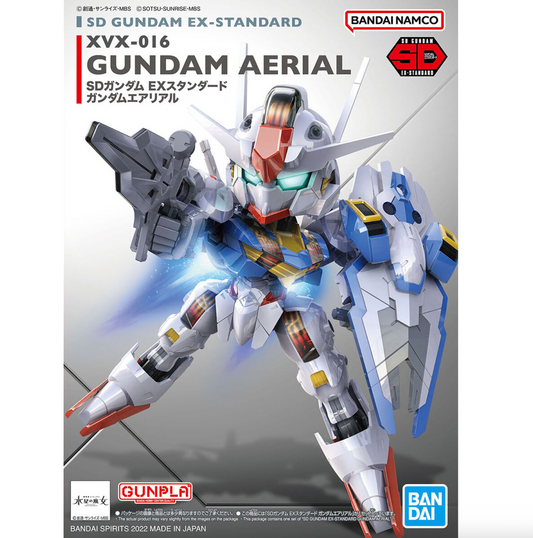 Bandai 2637836 SD EX-Standard #19 Gundam Aerial Mobile Suit (The Witch from Mercury)