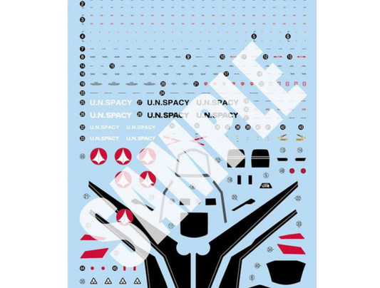 Bandai 2639670 HG Macross Plus YF-19 Waterslide Decal Sheet