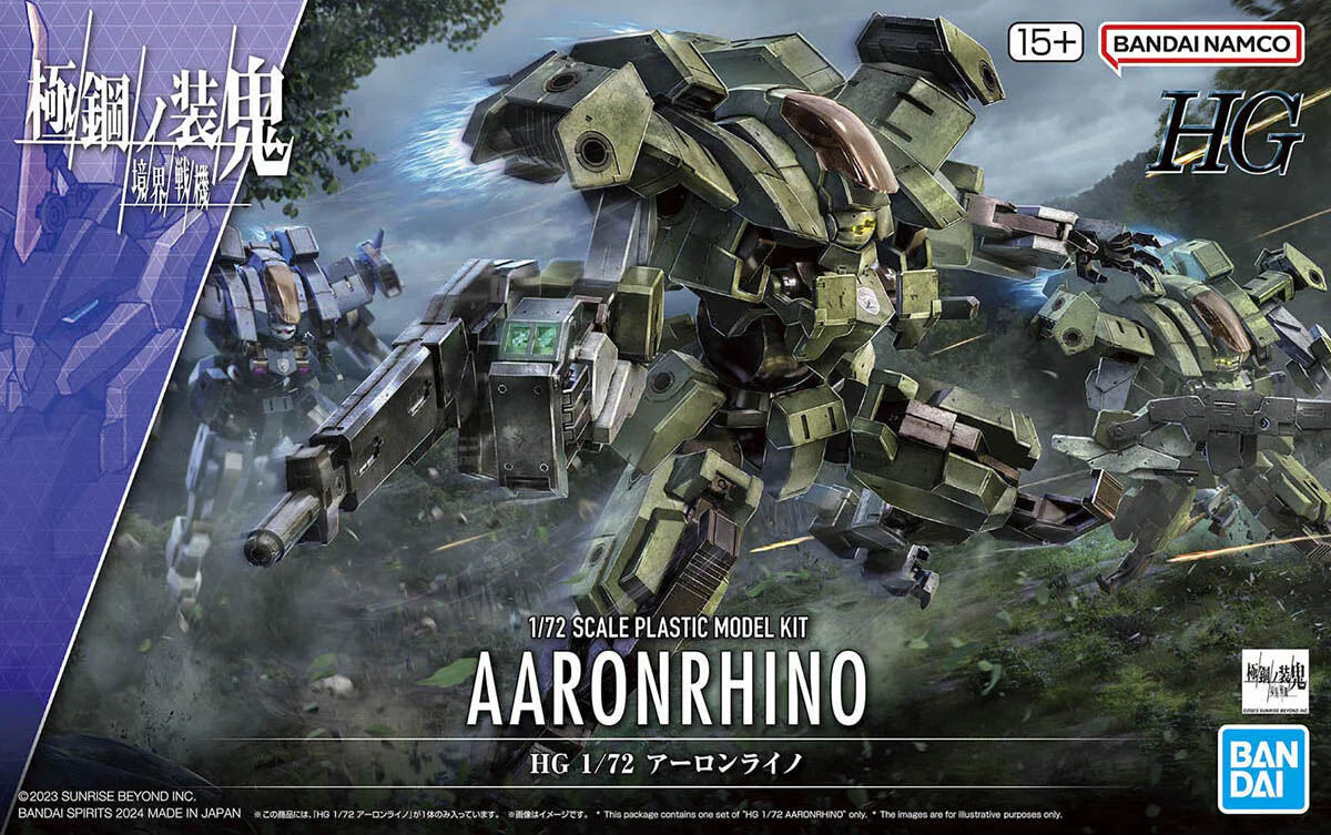 Bandai 2718577 HG 1/72 #20 Aaronrhino "AMAIM Warrior of the Borderline" Model Kit
