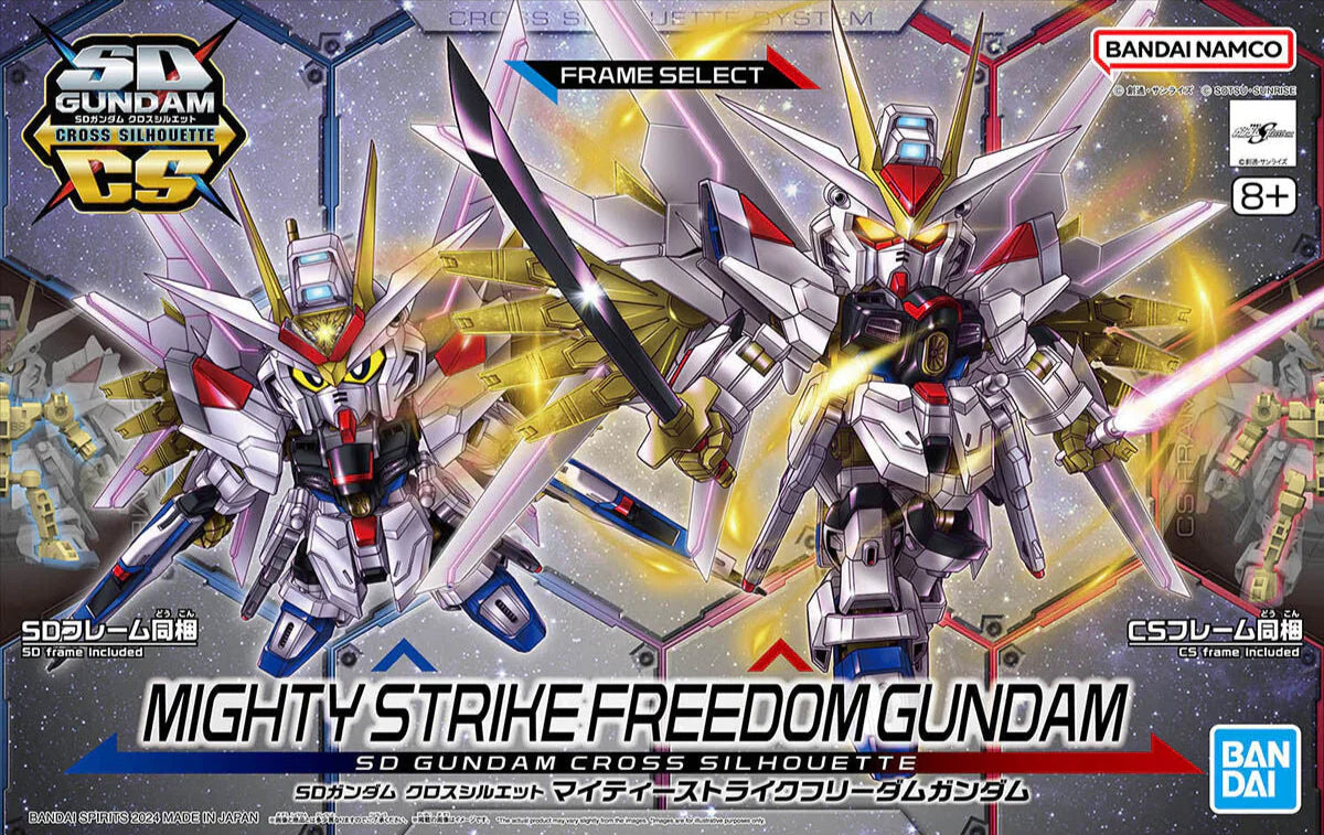Bandai 2723582 SD Cross Silhouette Mighty Strike Freedom Gundam Mobile Suit (Gundam SEED)