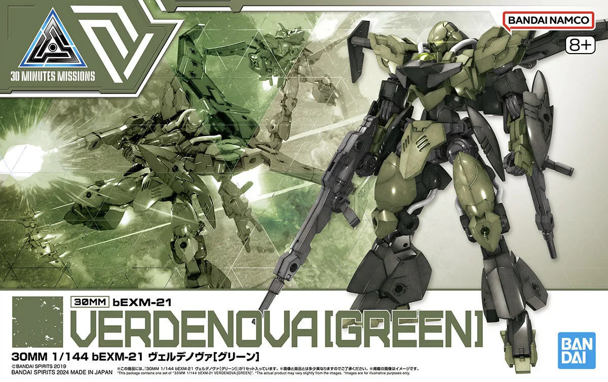 Bandai 2733945 1/144 30MM bEXM-21 Verdenova (Green) "30 Minutes Missions"