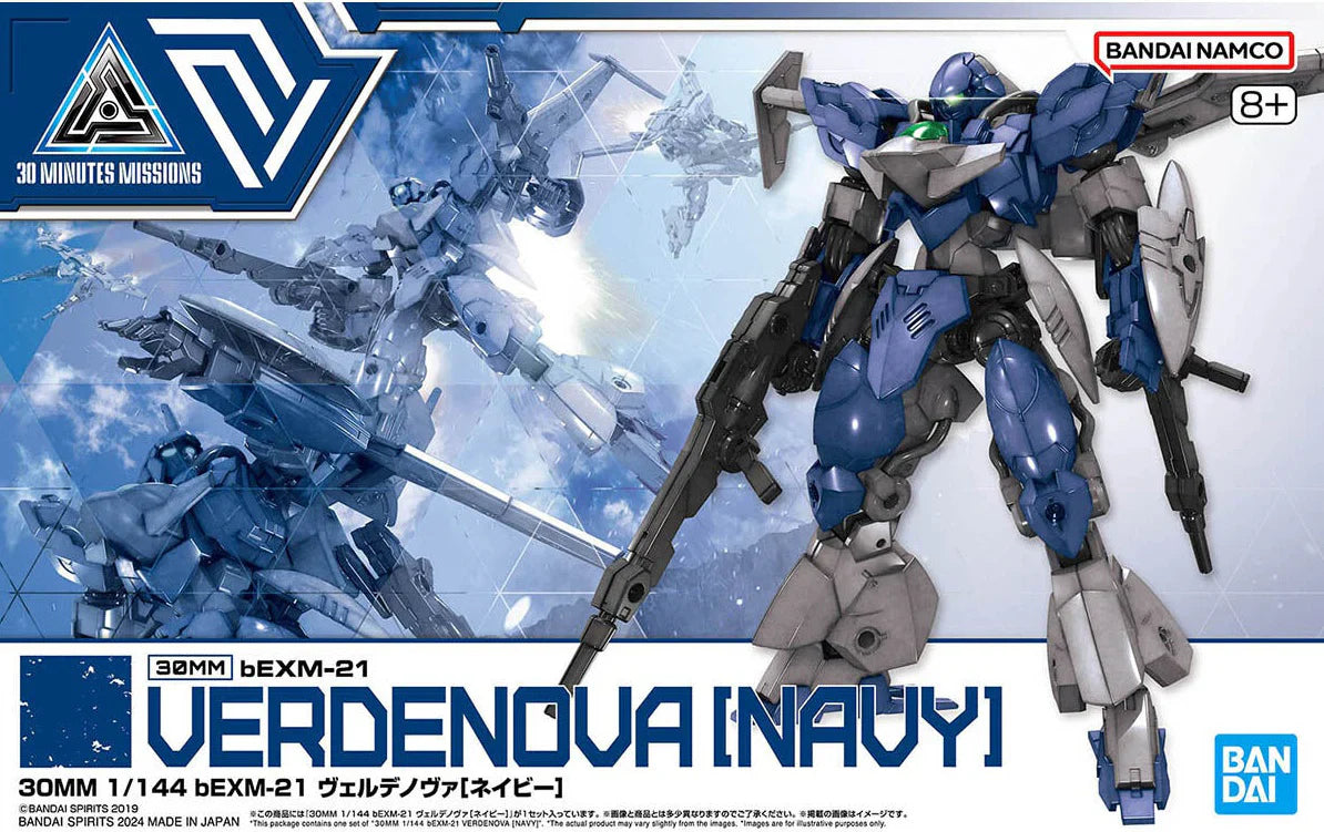 Bandai 2733947 1/144 30MM bEXM-21 Verdenova (Navy) "30 Minutes Missions"