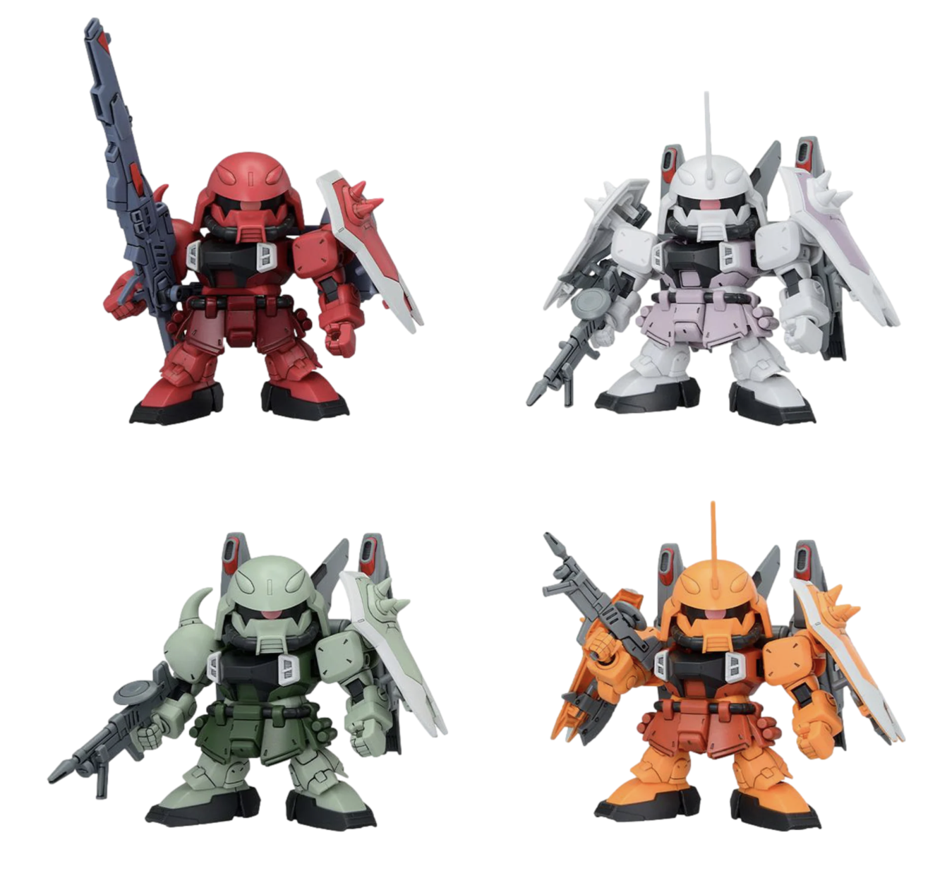 Bandai 2761645 BB Senshi ZGMF Zaku Gundam Mobile Suit Set
