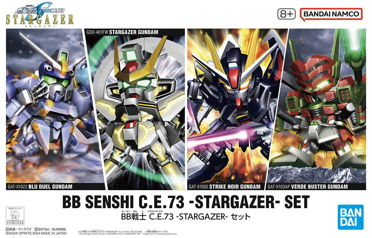 Bandai 2761646 BB Senshi C.E.73 Stargazer Gundam Mobile Suit Set