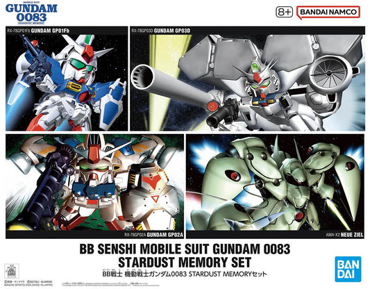 Bandai 2761647 BB Senshi 0083 Stardust Memory Gundam Mobile Suit Set