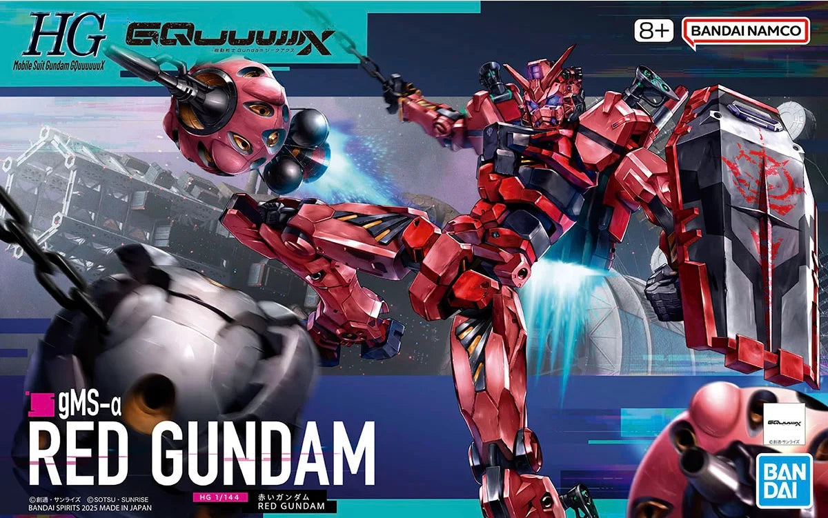 Bandai 2762125 1/144 HG GQuuuuuuX #04 Red Gundam Mobile Suit